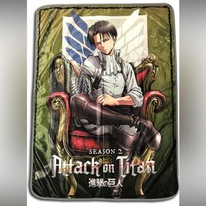 Attack on Titan | Season 2 Sublimation Levi Ackerman Anime Throw Blanket